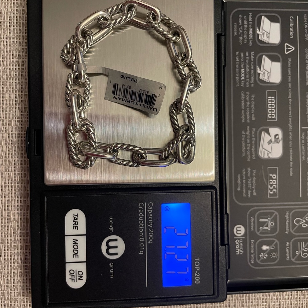 David Yurman Silver Chain Link Bracelet - Picture 5 of 6